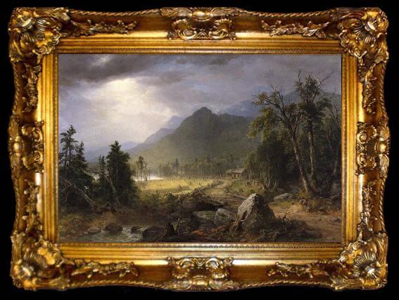framed  Asher Brown Durand First Harvest in the Wilderness, ta009-2